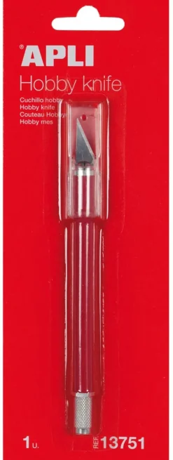 Apli Nóż precyzyjny APLI Hobby Knife skalpel czerwony PBSX1525