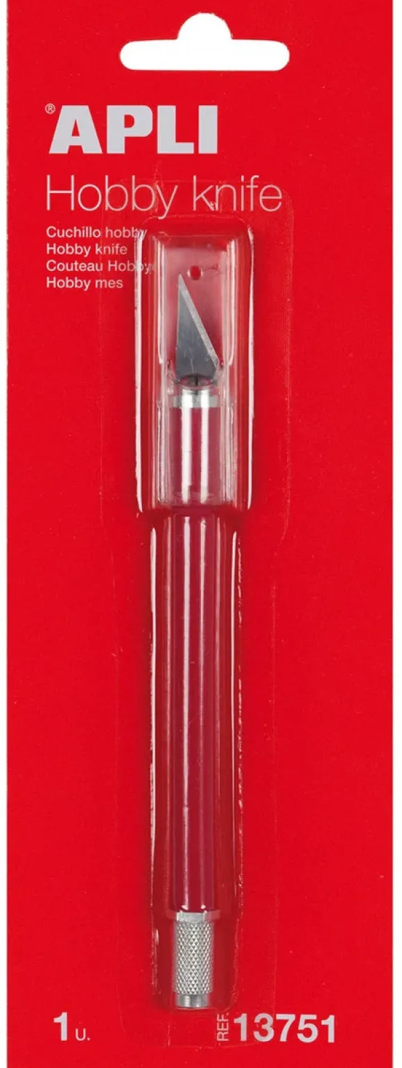 Apli Nóż precyzyjny APLI Hobby Knife skalpel czerwony PBSX1525