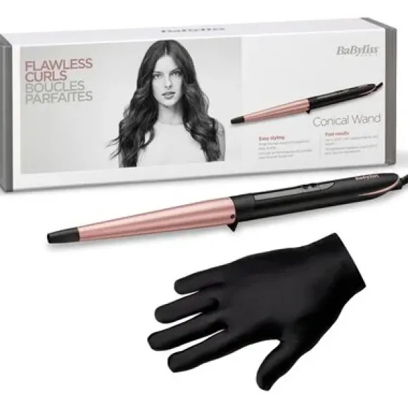 Babyliss Rose Quartz Conical Wand C454E