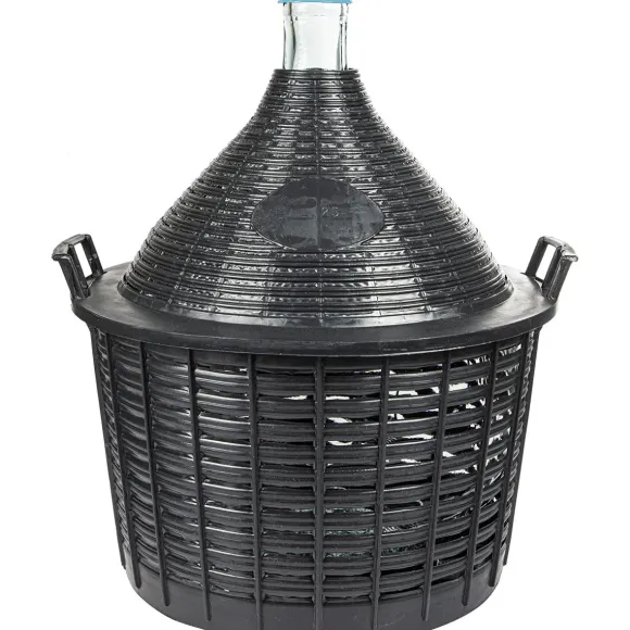 balon na wino w koszu plastikowym 25l 644025