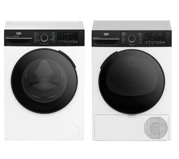 Beko pralka b300 BM3WFU47215WBDC EnergySpin Slim 7kg 1200obr/min + suszarka b300 BM3T47249WBDC Slim 47cm 7kg