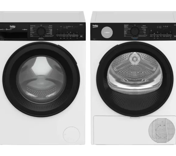 Beko pralka bPro500 B5WFT694111WBPBB SaveWater 9kg 1400obr/min + suszarka bPro500 B5T692411WBPBB SaveWater 52,1cm 9kg