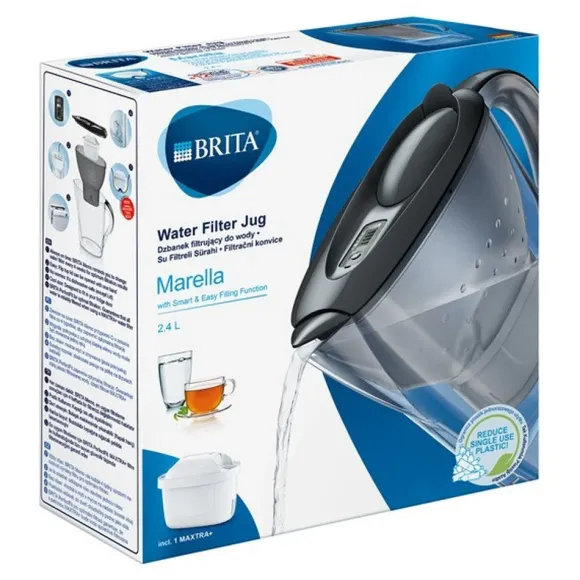 Brita Czajnik - Dzbanek z filtrem Marella Cool Memo, pojemność 2,4 l, filtr MX PRO, grafit 1052794