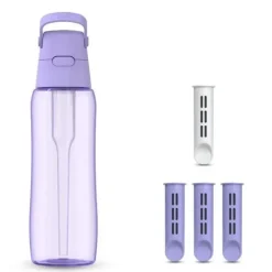 Butelka filtrująca Dafi SOLID 0,7 zbiornik zakrętka lavender 4 filtry