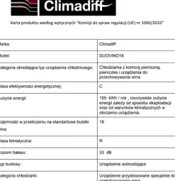Climadiff DUOVINO18