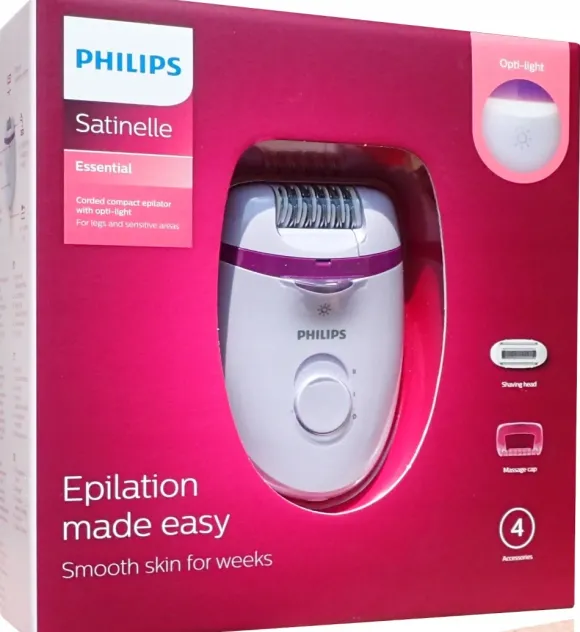 Depilator Golarka do Nóg Przewodowy Satinelle Philips BRE275/30 2 Prędkości