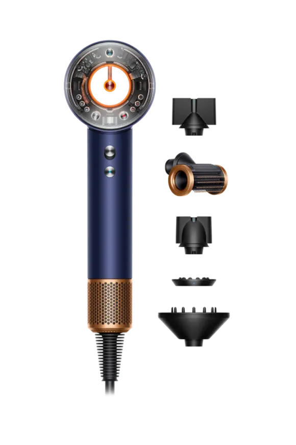 Dyson Supersonic Nural Straight+Wavy Błękit pruski/Miedź