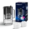 Dzbanek filtrujący Aquaphor Glass 2,5l z 2 wkł. Maxfor+, czarny