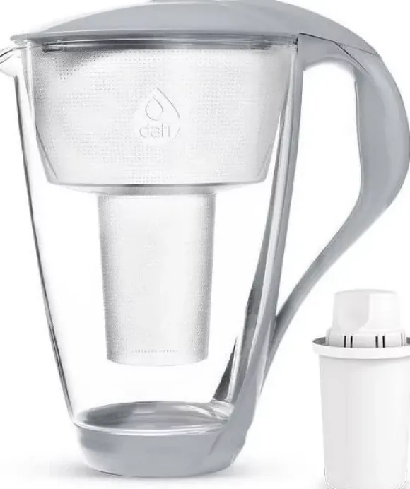 Dzbanek filtrujący Dafi Crystal LED stalowy