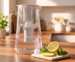 Dzbanek szklany filtrujący AquaFloow ClassGlass 3l biały + 11x filtr Class