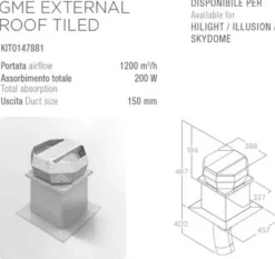 Elica Silnik GME EXTERNAL ROOF TILED (dachowy) (KIT0147881)