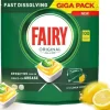Fairy Fairy Original All in One Lemon – Kapsułki do zmywarki, cytrynowy zapach – 100 sztuk