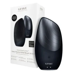 Geske Sonic Thermo Facial Brush 6in1 Soniczna szczoteczka termiczna do twarzy, Black
