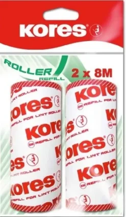 Golarka do ubrań Kores do rolki do kłaczków Roller, 2 x 8 m, zestaw 2 szt., czerwony 32402