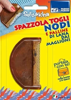 Golarka do ubrań Parodi & Parodi parodi & parodi spelukkina pleśni usunięcie węzeł szczotka do ubrań bez mechacenia dźwigni, tworzywo sztuczne, brązowy, 11 x 17 x 1 cm 358
