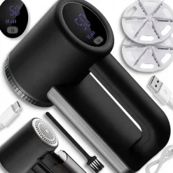 Golarka do ubrań 2 x DUŻA MOCNA GOLARKA DO UBRAŃ 2000mAh 3xOSTRZE 5 WAT + KABEL USB-C I PĘDZ