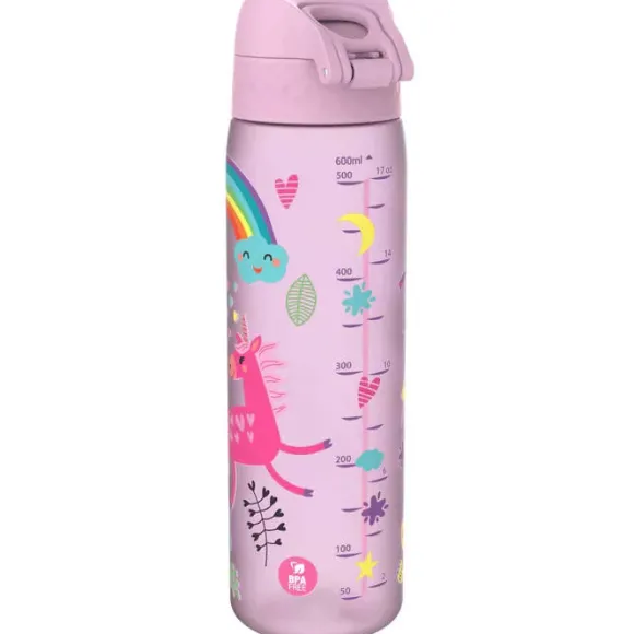ION8 Fioletowa butelka na wodę w jednorożce 500 ml