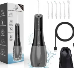 IRYGATOR DO ZĘBÓW BEZPRZEWODOWY DENTYSTYCZNY 5 TRYBÓW 400ML MOCNY ETUI 2024