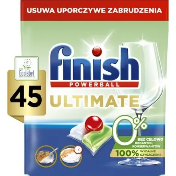 Kapsułki do zmywarki FINISH Ultimate 0% - 45 szt.