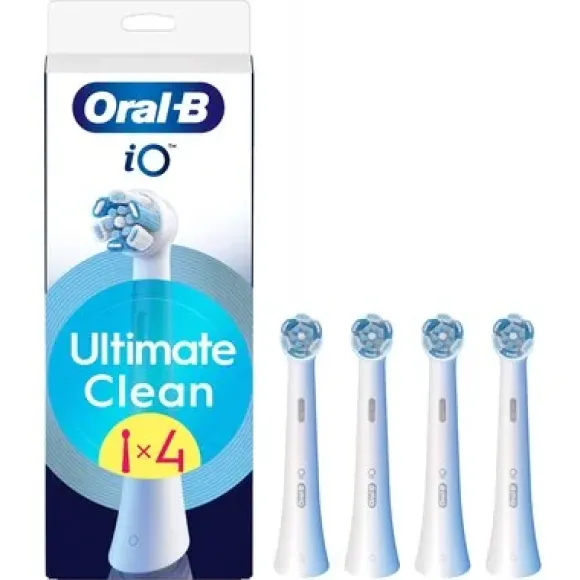 Końcówka szczoteczki ORAL-B iO Ultimate Clean Biały (4 szt.) (Usuwa płytkę bakteryjna)