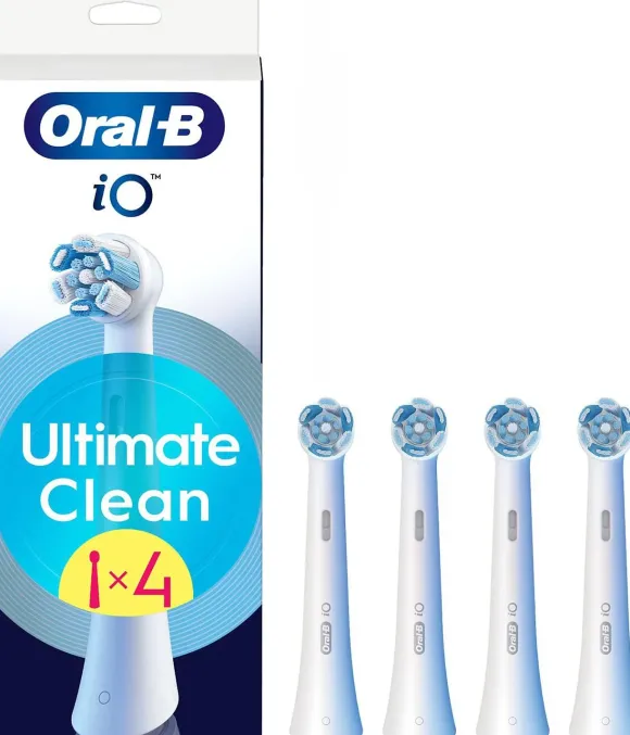 Końcówka szczoteczki ORAL-B iO Ultimate Clean Biały (4 szt.) (Usuwa płytkę bakteryjna)