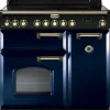 Kuchenka elektryczna Kuchnia z płytą ceramiczną FALCON Classic Deluxe 90 Niebieski regal mosiądz