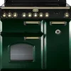 Kuchenka elektryczna Kuchnia z płytą ceramiczną FALCON Classic Deluxe 90 Butelkowa zieleń mosiądz