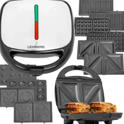Lehmann Smiley Face Opiekacz do kanapek gofrownica 5w1