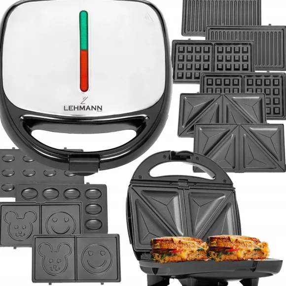 Lehmann Smiley Face Opiekacz do kanapek gofrownica 5w1