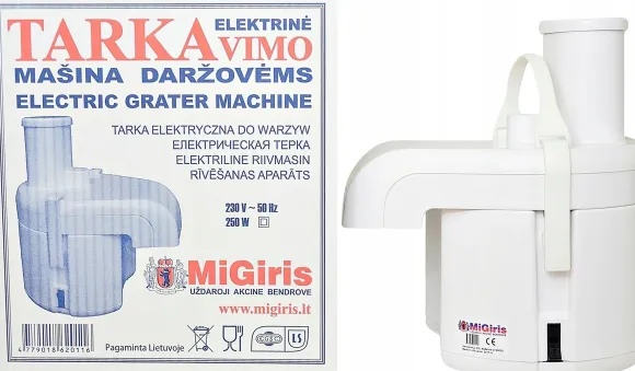 Litewska Maszynka Ziemniaków Ciorka Tarka Migiris