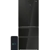 Lodówka Lodówka HAIER HFR3718ENGB Side by Side No Frost 177.5cm Czarna