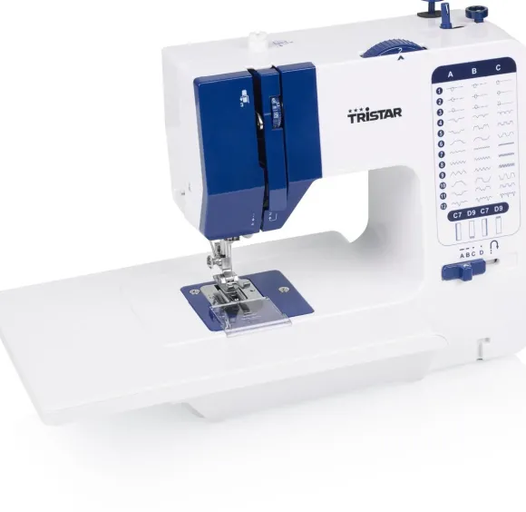 Maszyna do szycia Tristar Sewing machine SM-6005 Number of stitches 38 Number of buttonholes 1 Biały/Niebieski