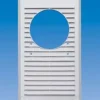 Maxpol Kratka do pochłaniacza z siatką 175x295mm fi120mm biała 128 KRA 128 BI
