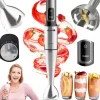 Mocny Blender Ręczny JK-1500 Ostrze Tytan Turbo Kruszy Lód 1500 W