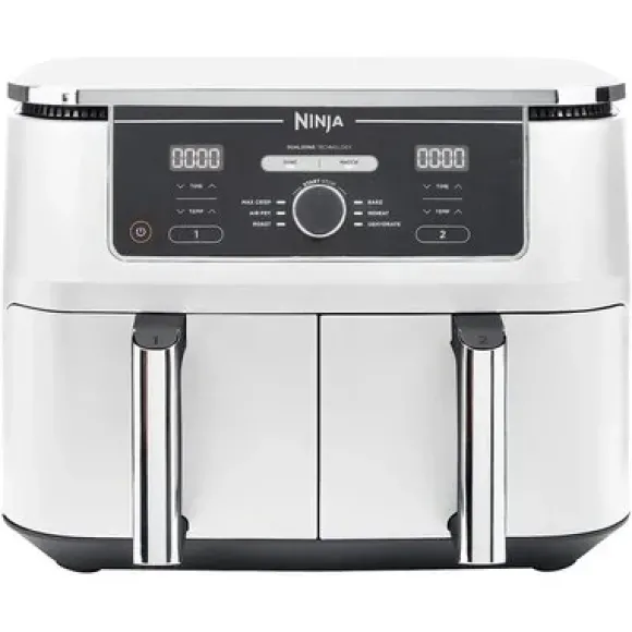 Ninja Foodi AF400EUWH Dual Zone Air Fryer Biały z podwójnym koszem