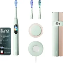 OCLEAN X ULTRA S Set MINT - szczoteczka soniczna w zestawie z etui podróżnym i 3 końcówkami