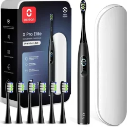 Oclean X Pro Elite Premium + 7 końcówek + etui Czarny