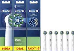 ORAL-B BRAUN końcówki do szczoteczki elektrycznej końcówki do szczoteczki elektrycznej CrossAction 6szt. EB50-6 "PRO"