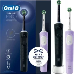 Oral-B Vitality Pro Protect XClean 2szt. Fioletowo-czarny