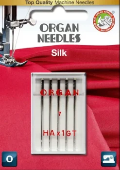 Organ Igły półpłaskie HAx1GT do jedwabiu 5x55 blistr HAx1GT BL