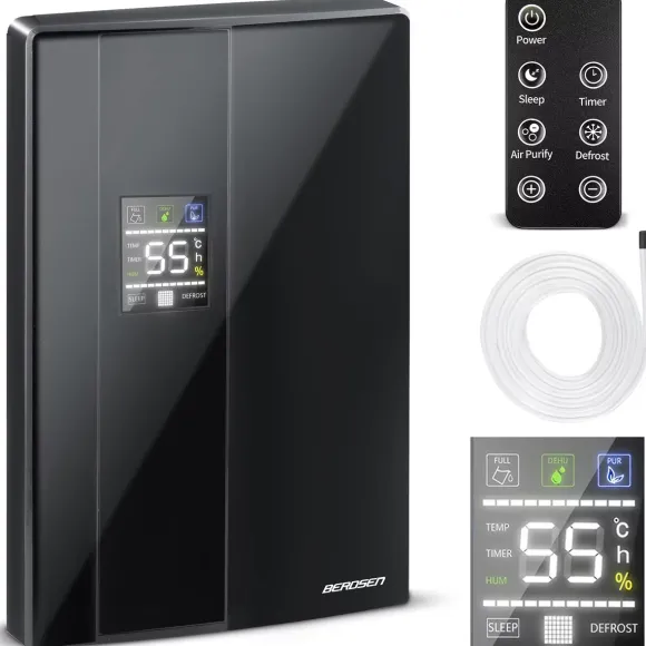 Osuszacz powietrza Osuszacz powietrza pochłaniacz wilgoci Berdsen BR-20D 65 W 2000 ml LED