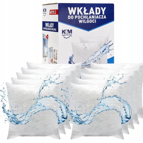 Osuszacz powietrza 10X Wkład do pochłaniacza wilgoci K&M wymienny