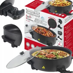 Patelnia Elektryczna Największa Pizza 42cm XXL 1500W Nieprzywiera Non-stick