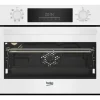 Piekarnik do zabudowy Beko b300 BBCM18300W Termoobieg Białe szkło