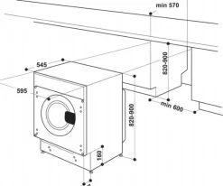 Pralka do zabudowy Whirlpool BIWMWG81484PL