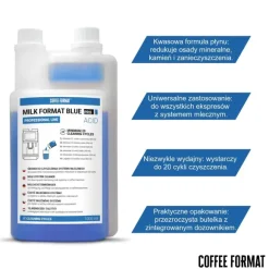 Płyn do czyszczenia spieniacza MILK FORMAT BLUE PRO ACID 1l Coffee Format
