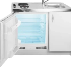Pyramis Minikuchnia 5w1 MK 100x60 pełna zabudowa komora zlewu PRAWA lodówka płyta zlew szafka
