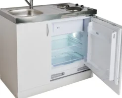 Pyramis Minikuchnia 5w1 MK 100x60 pełna zabudowa komora zlewu PRAWA lodówka płyta zlew szafka