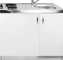 Pyramis Minikuchnia 5w1 MK 100x60 pełna zabudowa komora zlewu PRAWA lodówka płyta zlew szafka