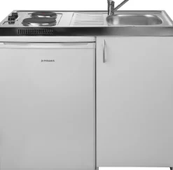 Pyramis Minikuchnia 5w1 PYRAMIS MK 100x60 komora PRAWA lodówka, płyta, zlew, szafka + GRATIS bateria CHROM
